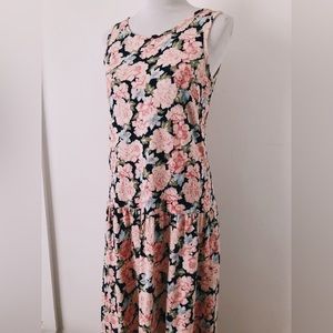 Vintage 80s Laura Ashley Floral Dress